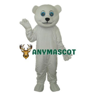 Little Polar Bear Mascot Adult Costume