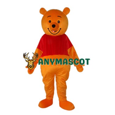 Pooh Bear Mascot Adult Costume