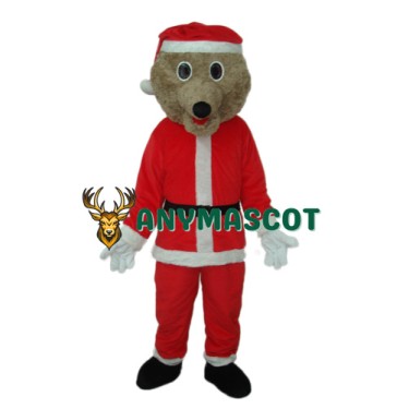 Christmas Bear Mascot Adult Costume