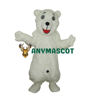 White Polar Bear Adult Mascot Costume