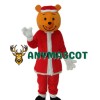 Yellow Christmas Bear Mascot Adult Costume