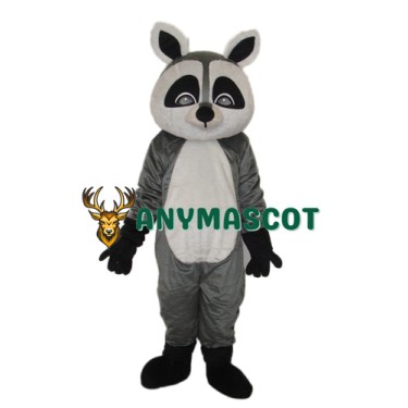 Flat Face Small Raccoon Mascot Adult Costume