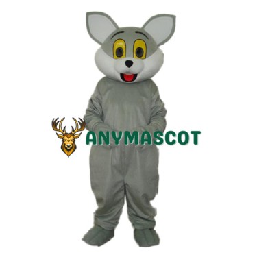 Grey Cat Mascot Adult Costume
