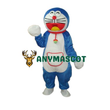 Red Side Pocket Doraemon Mascot Adult Costume
