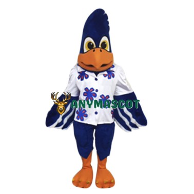 Cute Blue Cardinal Mascot Costume