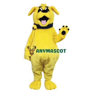 Cute Yellow Dog Mascot Costume