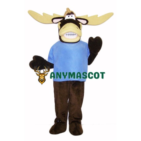 College Moose Mascot Costume