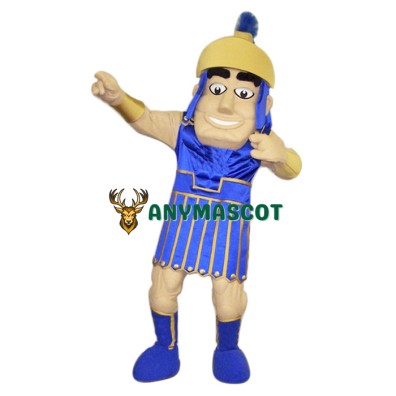 Happy Spartan Mascot Costume