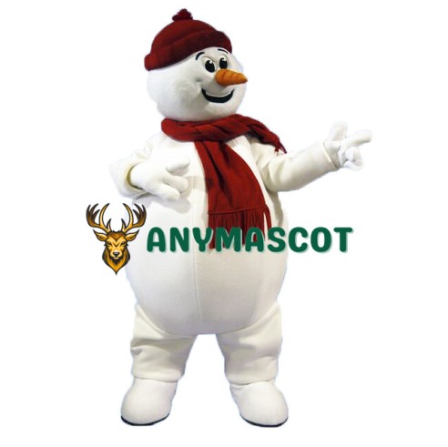 Cute Snowman Mascot Costume