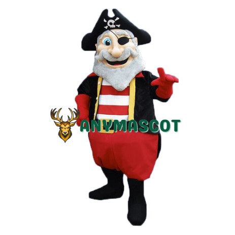Old Pirate Mascot Costume