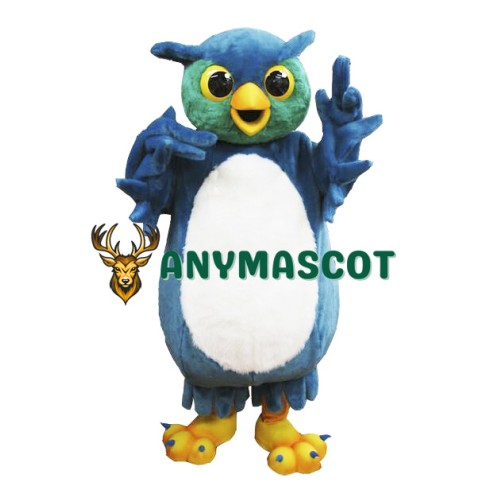 Blue Owl Mascot Costume