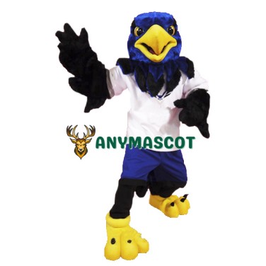 Blue Hawk Mascot Costume