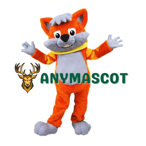 Orange Cat Mascot Costume