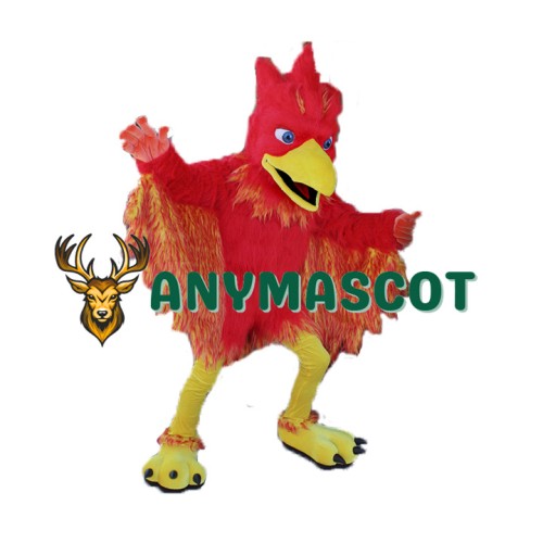 Red Phoenix Mascot Costume