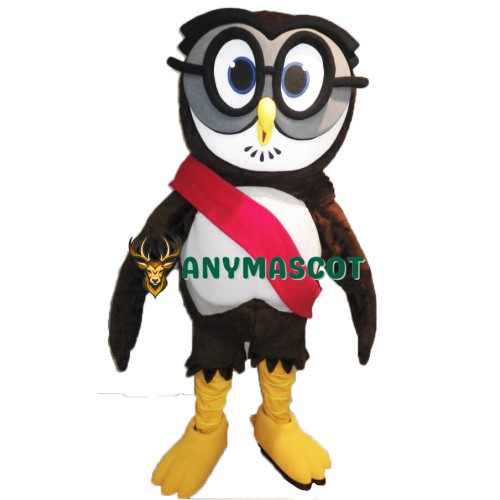 College Owl Mascot Costume