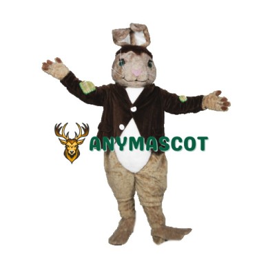 Brown Rabbit Mascot Costume