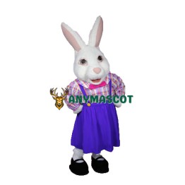 Lady Easter Bunny Mascot Costume