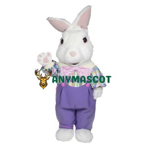 Fuzzy Bunny Mascot Costume