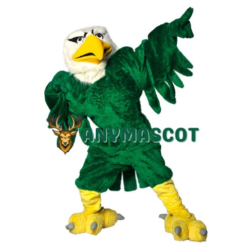 Green University Eagle Mascot Costume