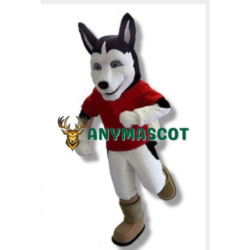 University Husky Dog Mascot Costume