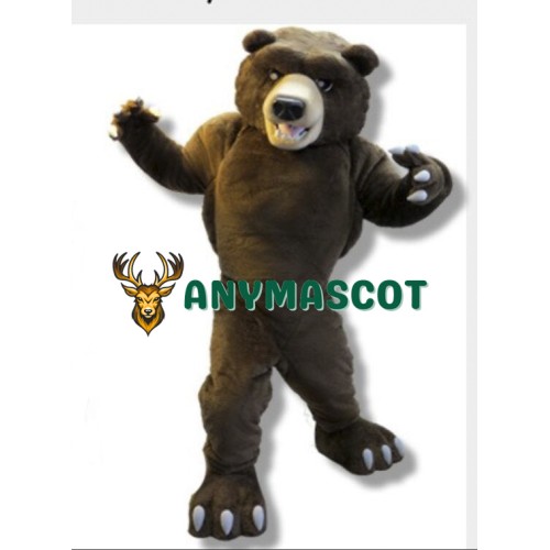 College Grizzly Bear Mascot Costume