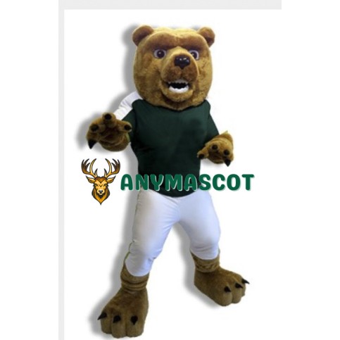 College Sport Bear Mascot Costume