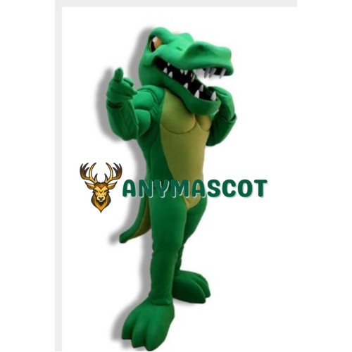 Power Muscular Gator Mascot Costume