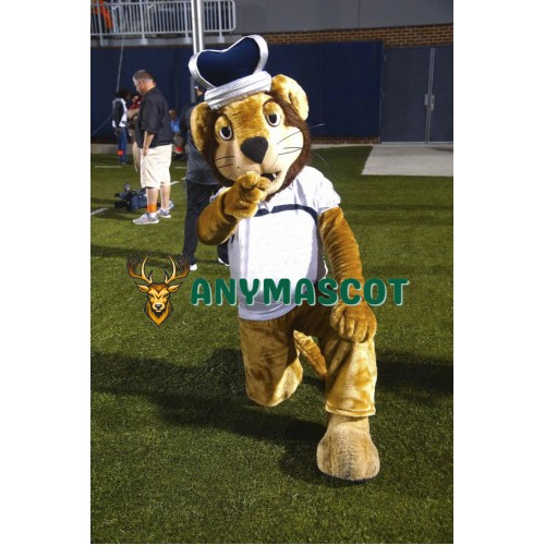 College King Lion Mascot Costume