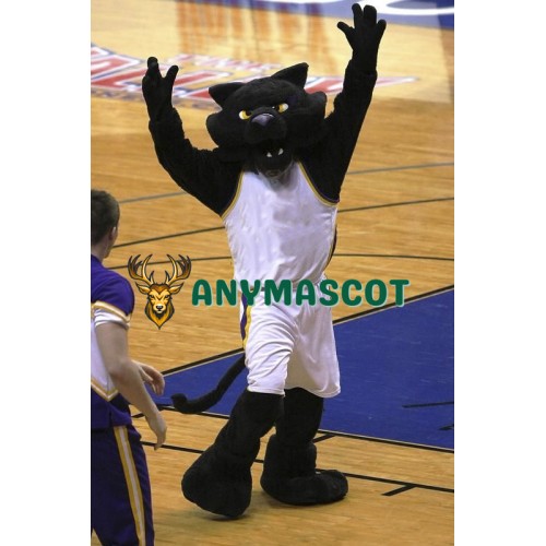 College Black Panther Mascot Costume