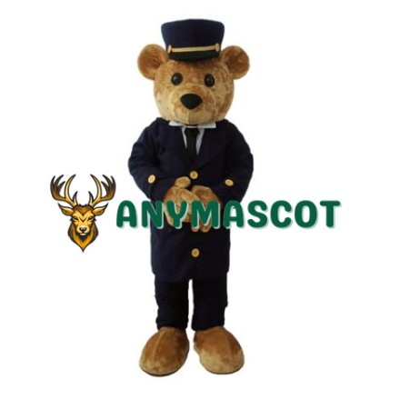 Gentleman Teddy Bear Mascot Costume