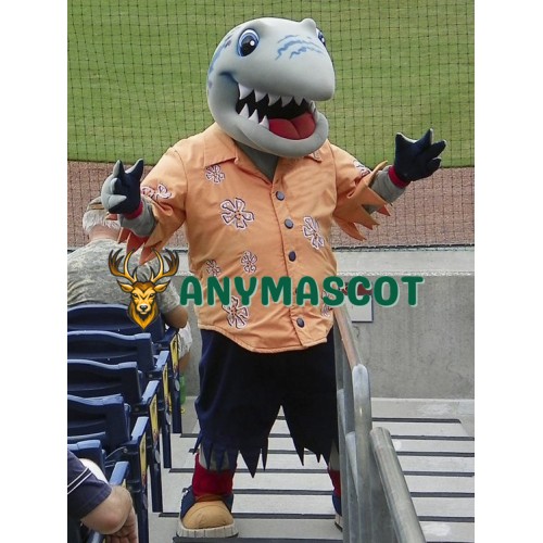 College Shark Mascot Costume