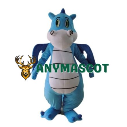 Blue Dinosaur Mascot Costume