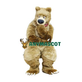 Thinker Bear Mascot Costume