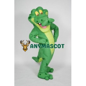Happy Lightweight Alligator Mascot Costume