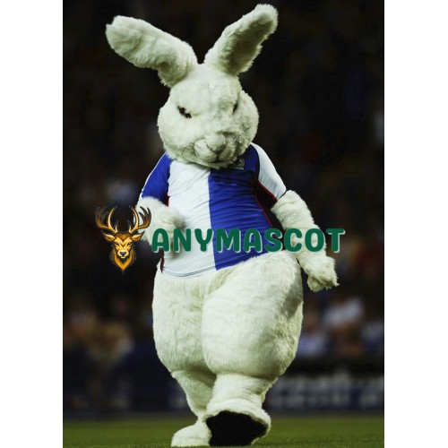 Fierce White Rabbit Mascot Costume