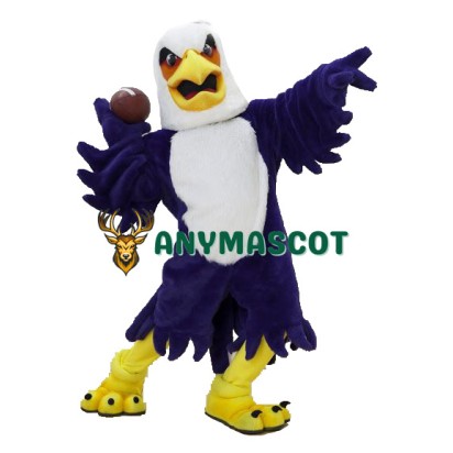 University Purple Eagle Mascot Costume