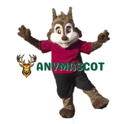 Cute Sport Squirrel Mascot Costume