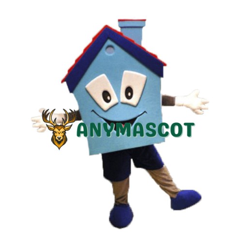Blue House Mascot Costume
