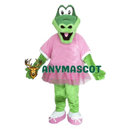 Beautiful Alice Alligator Mascot Costume
