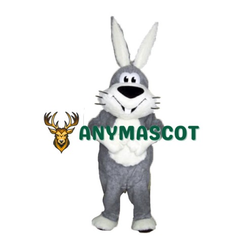 Grey & White Rabbit Mascot Costume
