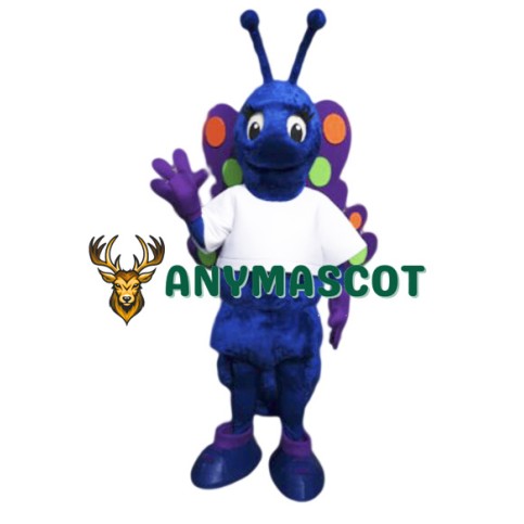 Blue Butterfly Mascot Costume