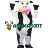 White & Black & Pink  Cow Mascot Costume