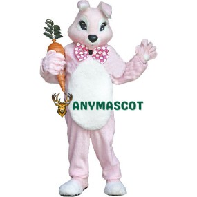 Deluxe Pink Bunny Rabbit Mascot Costume
