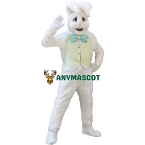 Cute White Bunny Rabbit Mascot Costume