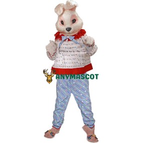 Cute Pink Bunny Rabbit Mascot Costume