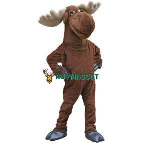 Cute Moose Mascot Costume