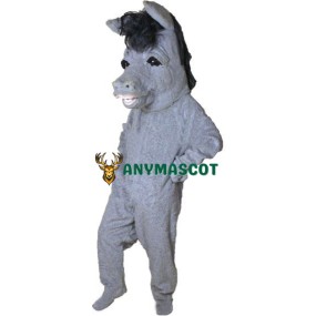 Grey Donkey Mascot Costume