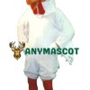 White Rooster Mascot Costume