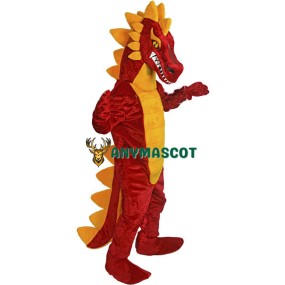 Deluxe Red Dragon Mascot Costume