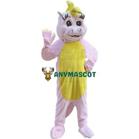 Pink Magic Dragon Mascot Costume
